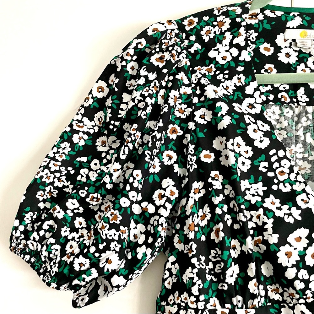 Boden Floral Puff Sleeve Tiered Ruffle Boho Dress Size 6 NWT - Picture 9 of 16